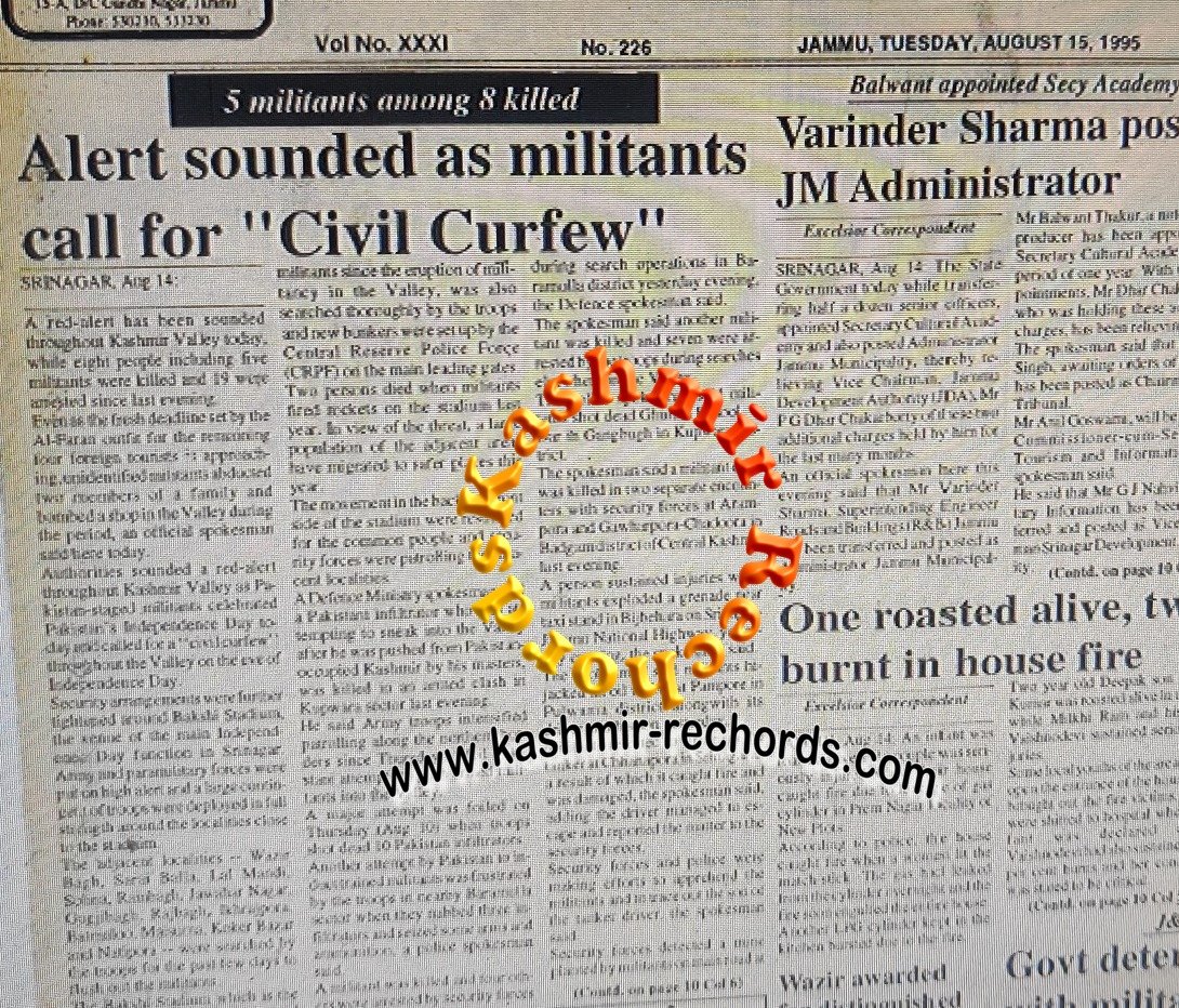 Freedom from `Civil Curfews’—Is Kashmir Transforming?
