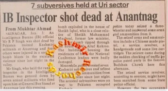 1990: When Intelligence agencies were targeted in Kashmir