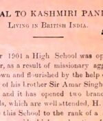 Annie Besant’s Warning  to Kashmiri Pandits in 1903!