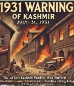 July 1931  `Warning Of Kashmir’