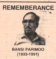 Bansi Parimu: The Forgotten Flame of Kashmiri Modernism