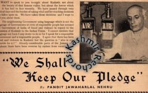 When Nehru Finally Broke His Silence on Kashmir’s Accession: The Lost AIR Broadcast of 1947