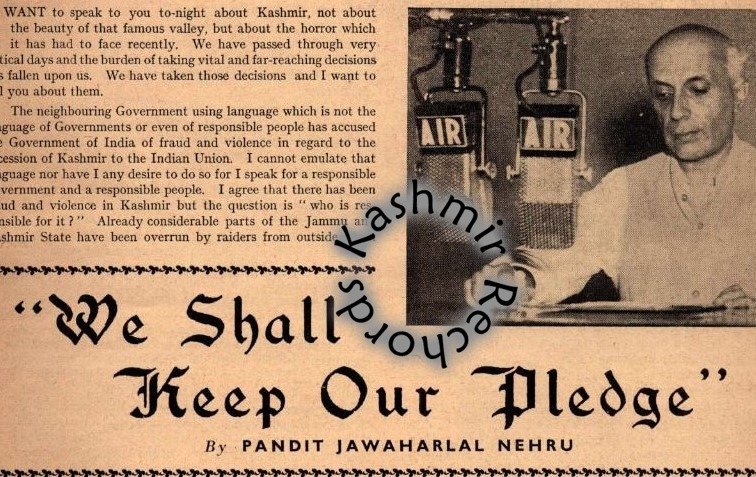 When Nehru Broke His Silence on Kashmir’s Accession with India!