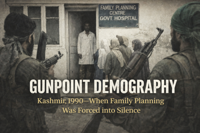 Kashmir 1990: When Militants Banned Family Planning at Gunpoint !
