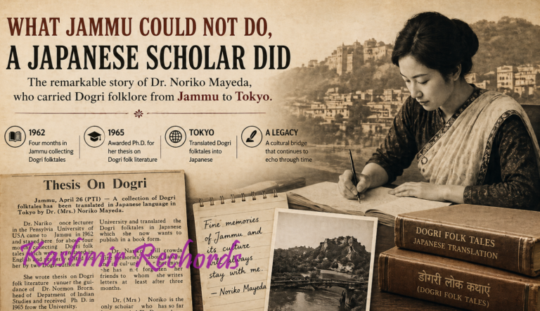From Tokyo to Jammu: The Japanese Scholar Who Preserved Dogri Folklore