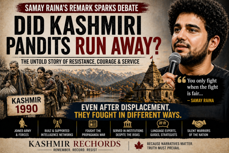 Beyond Samay Raina’s Statement: The Untold Resistance of Kashmiri Pandits