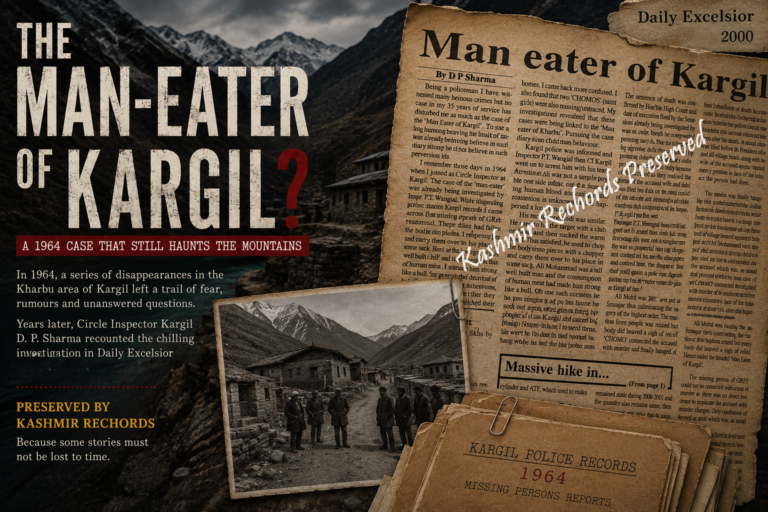 The Man-Eater of Kargil? A Forgotten 1964 Story