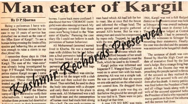The Dark Story of Kargil’s Forgotten Man-Eater and the Policeman Who Remembered It