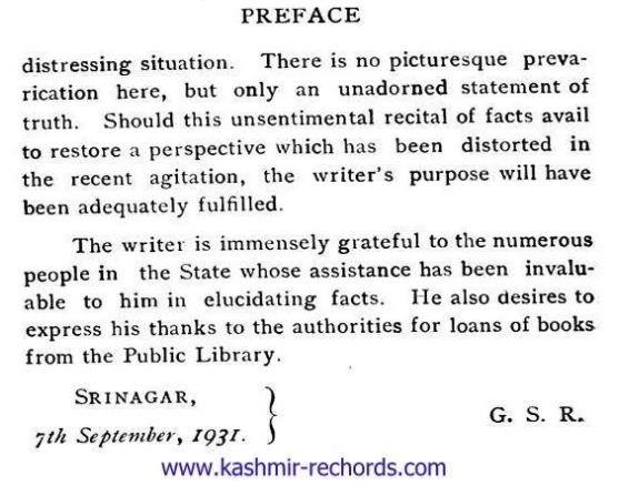 Preface text from G.S. Raghavan's book