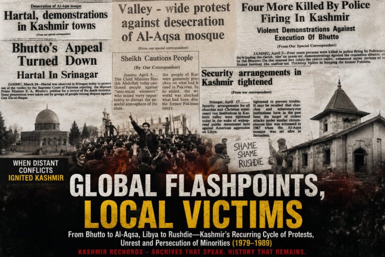 Kashmir’s Minorities & Global Conflicts: A Historical Analysis
