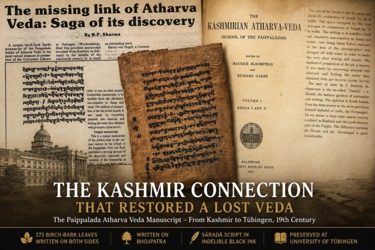 The Missing Link of the Atharva Veda: How a Rare Kashmiri Birch-Bark Manuscript Rewrote Vedic Scholarship
