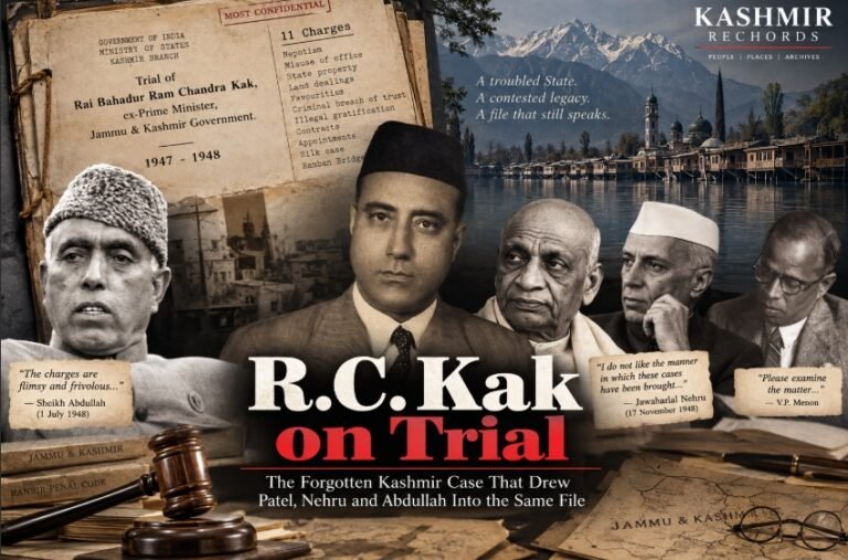 R.C. Kak on Trial: The Forgotten Kashmir case that drew Patel, Nehru, Sheikh Into same file